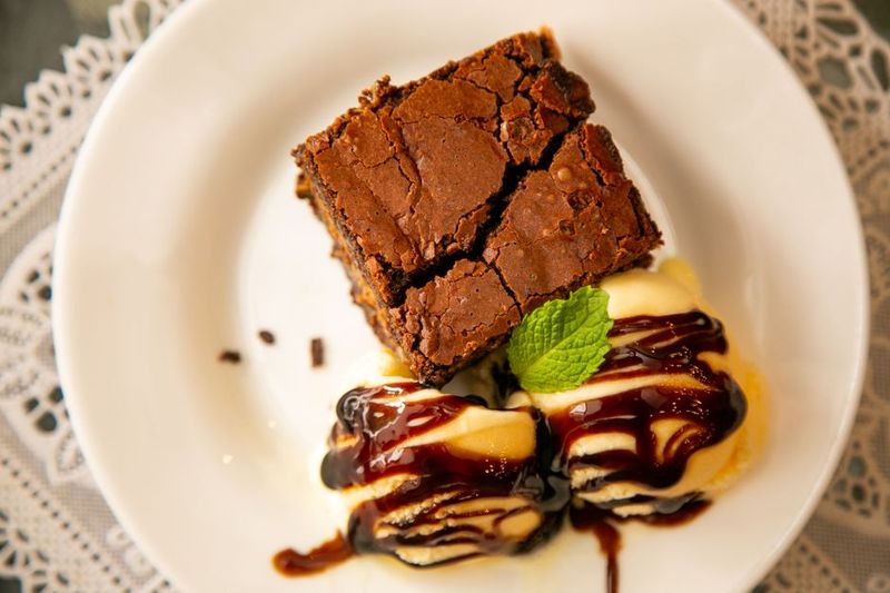 Brownie con Helado